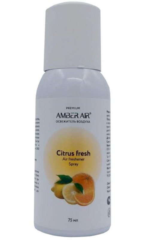 Освежитель воздуха для диспенсера Amber Air Цитрусовый фреш, 75 мл, спрей