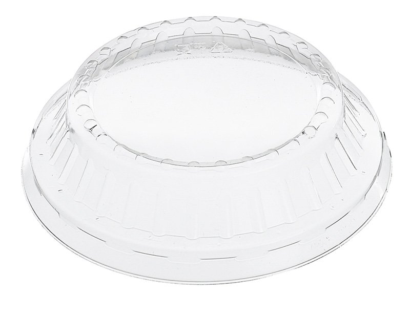 Крышка для креманки М200К предназначена для защиты наполнения от влаги, загрязнений и внешних воздействий, увеличивает прочность креманки. Имеет купользую форму. Высота 24 мм. Подходит для увеличения объема содержимого для креманок с запайкой. Оснащена контурным замком. Изготовлена из прозрачного полистирола. Диаметр 95 мм. В транспортной упаковке 2600 штук.