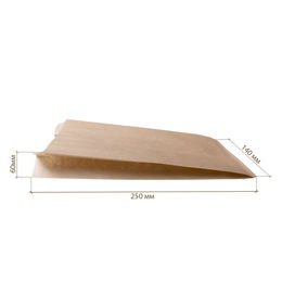 Пакет бумажный 140х60х250 Крафт 40г/м2 *2500