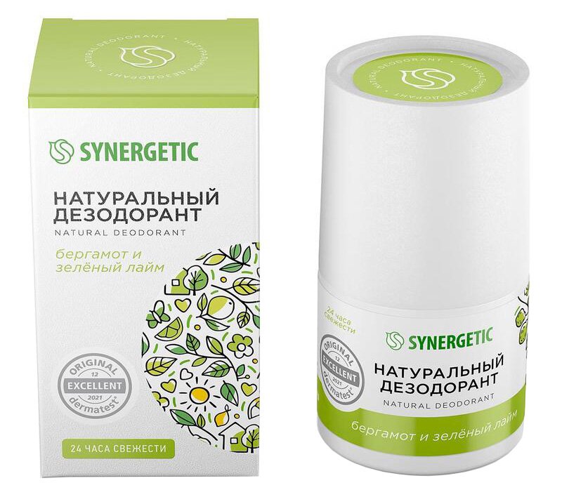 Синергетик дезодорант Бергамот, зеленый лайм, 50 мл