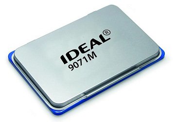 Штемпельная подушка IDEAL by Trodat, настольная, металлическая, 56х90 мм, синяя