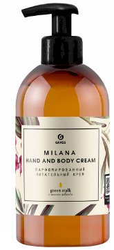 Парфюмированный крем для рук и тела Грасс Milana Green Stalk, 300 мл, 6 штук