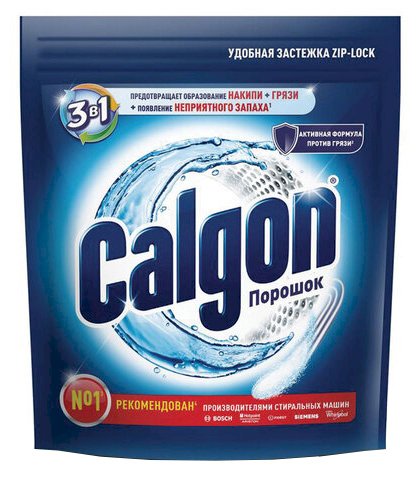 Calgon 3 в 1 для смягчения воды и предотвращения образования известкового налета, 750 г