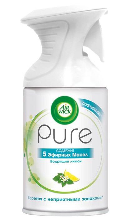 Air Wick Pure Освежитель воздуха, 250 мл, Бодрящий лимон