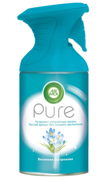 Освежитель воздуха 250 мл Весеннее настроение AirWick Pure, 6 штук в упаковке