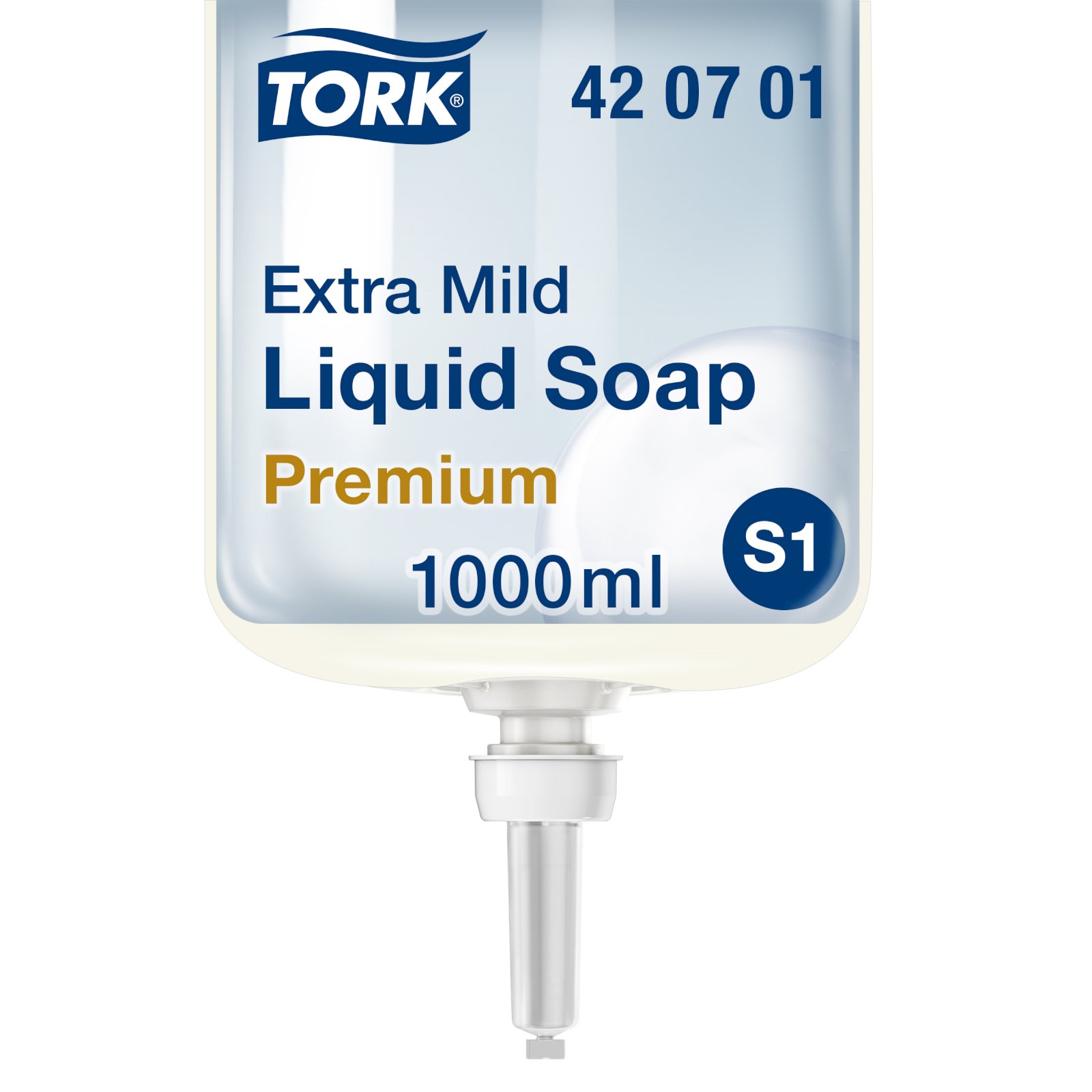 Жидкое крем-мыло Tork S1 Premium 1 л ультрамягкое 6 штук в упаковке - фото №1