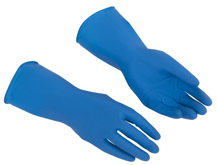 Перчатки латексные Vileda Professional многоцелевые, размер XL, синие