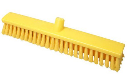 Щетка для пола FBK предназначена для сухой и влажной уборки внутренних помещений. Прекрасно справляется с пылью и мусором в труднодоступных местах, бережно очищает поверхности, не царапая их. Имеет среднюю жесткость. Благодаря ширине 50 см позволяет быстро и качественно справиться с уборкой. Используется совместно с рукоятками FBK. Соответствует требования ХАССП. Цвет желтый.