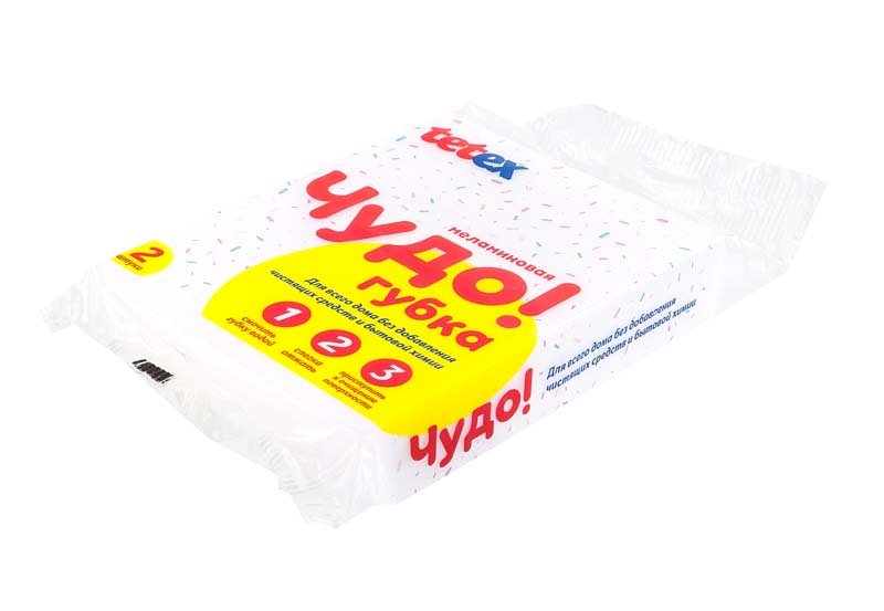 Губка меламиновая Tetex «Чудо губка»,  2 штуки в упаковке