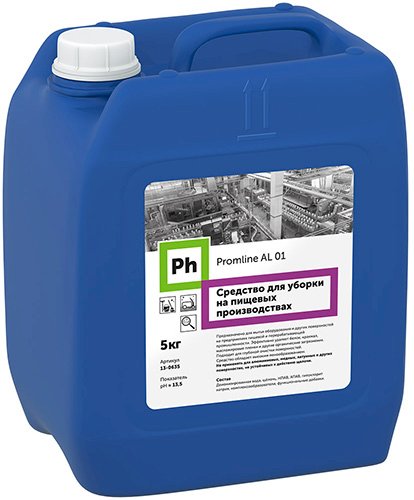Ph Promline AL 01 Средство для уборки на пищевых производствах, 5 кг