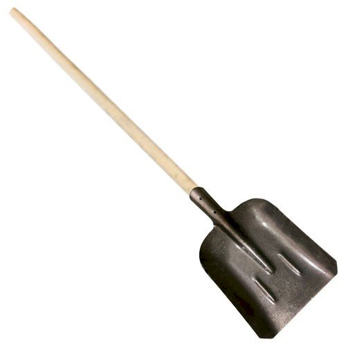 Лопата совковая рельсовая сталь 290х260х360х1,5 мм, с черенком 1-ый сорт