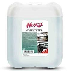 Жироудалитель Ника-пенаблеск экспресс объемом 5 литров - высокоэффективное средство для моментального удаления въевшихся и пригоревших жировых загрязнений с щелочестойких поверхностей. Активная формула на основе усиленных ПАВ справляется с жиром даже на охлажденных поверхностях, включая плиты, духовые шкафы, пароконвектоматы, вытяжки, грили и посуду. Время выдержки составляет от 5 секунд (при сильных загрязнениях может быть увеличено), после чего жир легко удаляется щеткой или губкой без повреждения поверхностей. Средство полностью смывается водой и подходит для профессионального использования на пищевых производствах, в ресторанах, столовых и других заведениях общественного питания. Упаковано в пластиковую канистру с герметичной крышкой для удобного хранения и применения. Перед использованием необходимо ознакомиться с инструкцией и мерами предосторожности.