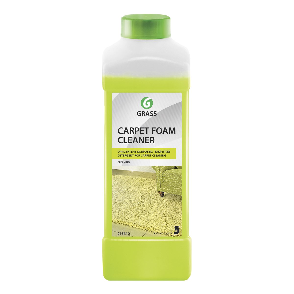 ГРАСС Carpet Foam Cleaner Очиститель ковровых покрытий 1л *12