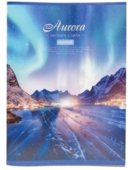 Тетрадь Aurora, А4, 96 листов, скрепка, клетка