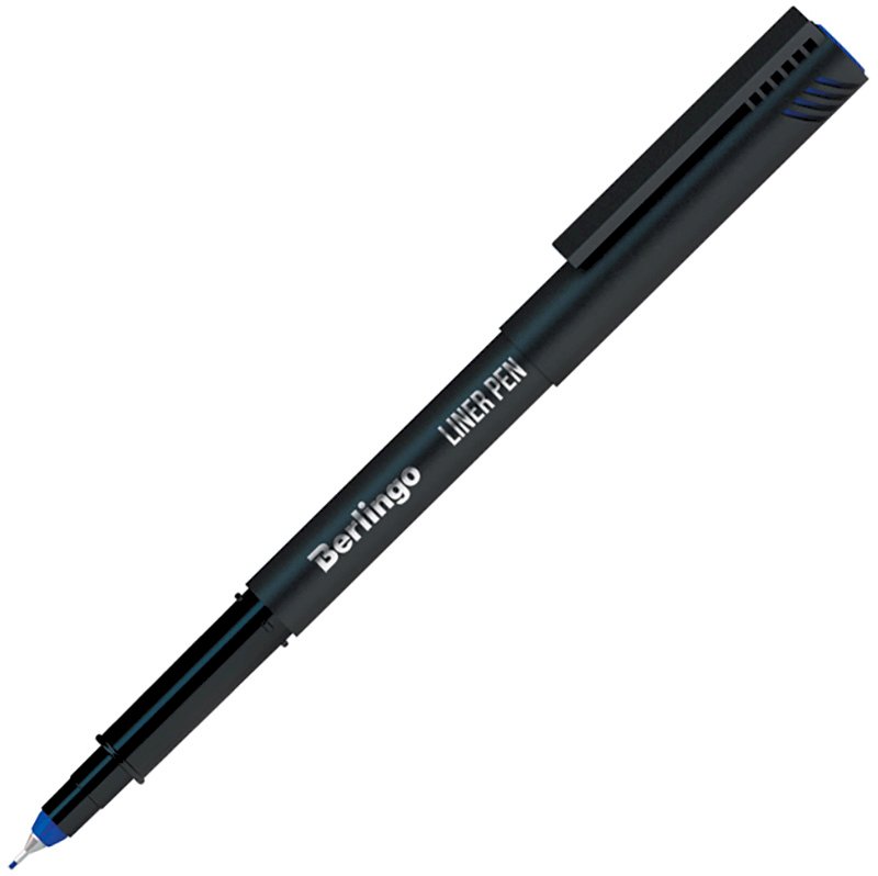 Ручка капиллярная Berlingo Liner pen, синяя, 0,4 мм, 12 штук в упаковке