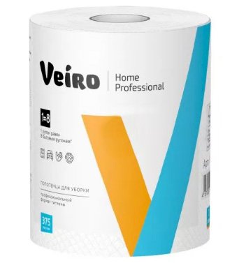 Полотенца бумажные с центральной вытяжкой Veiro Home Professional, 2-слойные, белые, 6 рулонов в упаковке