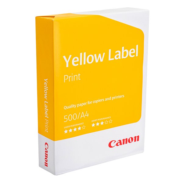 Многофункциональная бумага Canon Yellow Label Print (Кэнон Елоу Лэйбл Принт) формата А4 в листах, произведена из высококачественного сырья с использованием современных технологий. Это позволяет ее использовать для печати и копирования в том числе для высокоскоростного и двухстороннего. Производство сертифицировано по ISO 9001, ISO 14001, ISO 9706, OHSAS 18001. Бумага пригодна для архивного хранения и произведена без использования элементарного хлора (ECF) при отбеливании.