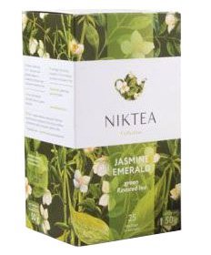 Чай Nikteа Jasmine Emerald/ Жасмин Эмеральд, чай зеленый с жасмином пакетированный, 25х2г
