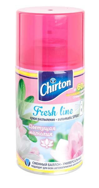 Освежитель воздуха для диспенсера Chirton Цветущая магнолия, 250 мл, сухое распыление 