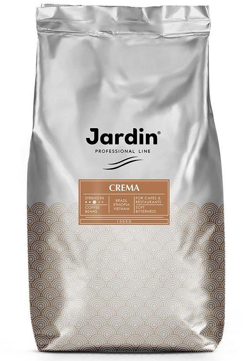 Кофе в зернах Jardin Crema состоит из арабики и робусты, обладает насышенным и крепким вкусом. Подходит для приготовления напитков с содержанием молока или сливок. Имеет среднюю степерь обжарки. В вакуумном пакете 500 грамм. В транспортной коробке 12 пакетов.