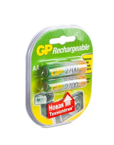 Аккумулятор GP 2700 mAh AA/HR6 NiMH 2 штуки в упаковке