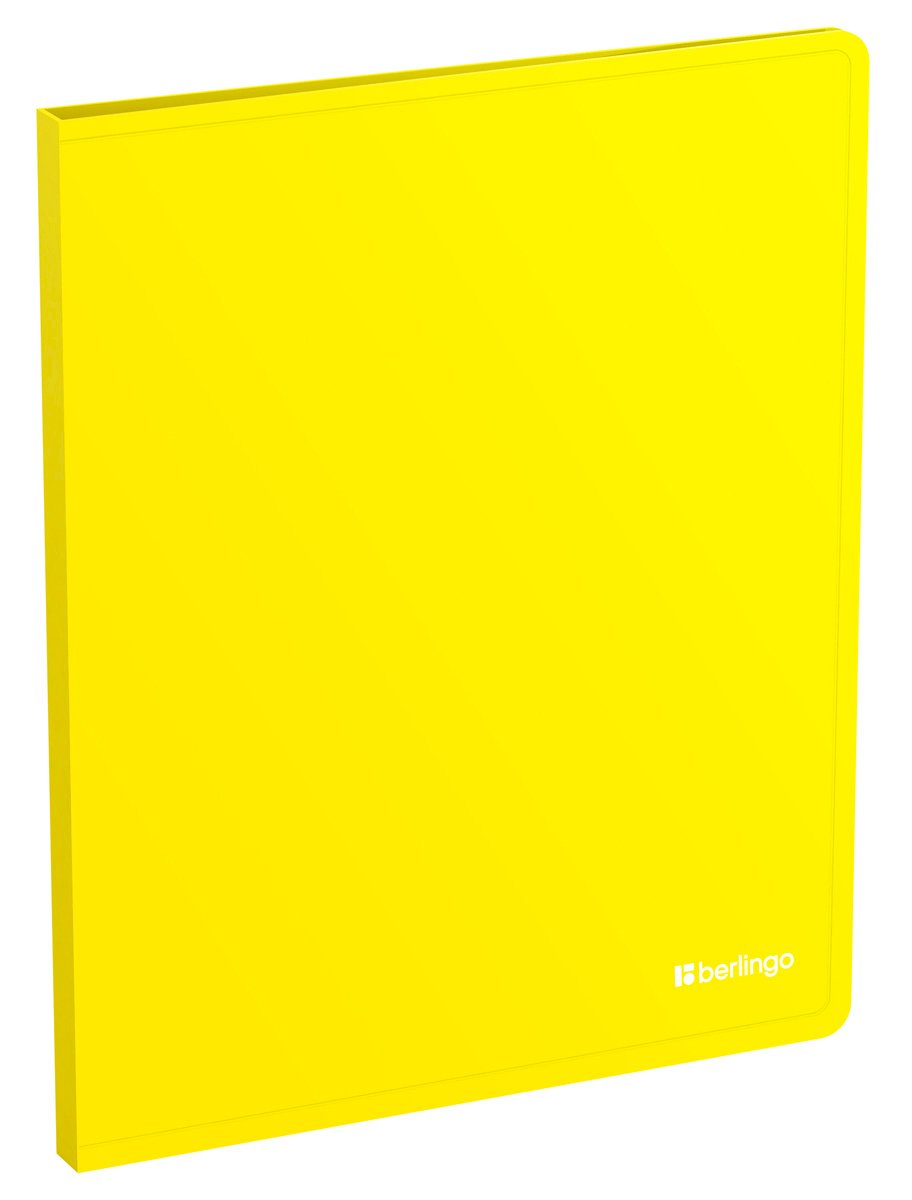 Папка c зажимом Berlingo Soft Touch, 17 мм, 700 мкм, жёлтая