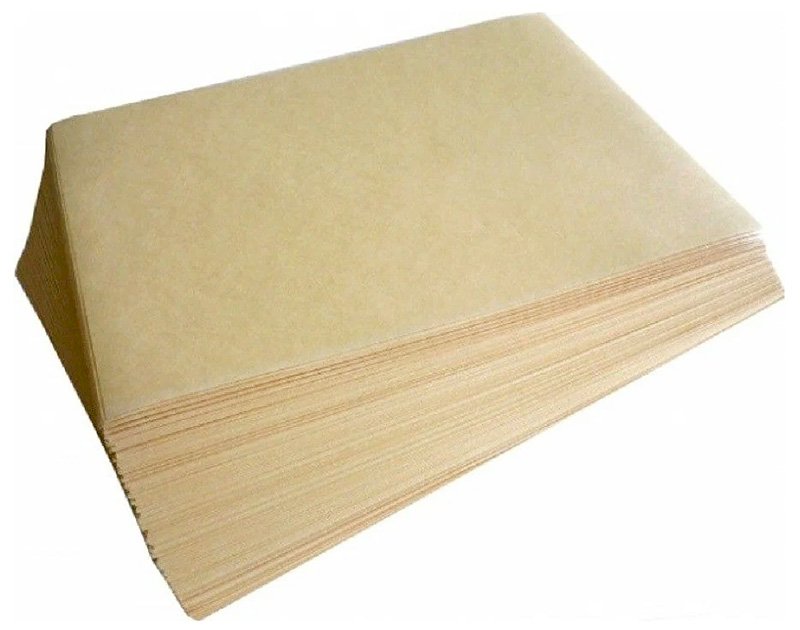 Подпергамент резаный пищевой 35х35 см, Марка П, 52 г/м2, бежевый, ~1570 листов, 10 кг