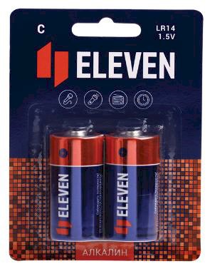 Батарейка Eleven C (LR14) алкалиновая, BC2 используется для питания различных электронных приборов. Подходит для фонарей, игрушек, фототехники и других устройствах с высоким потреблением энергии.