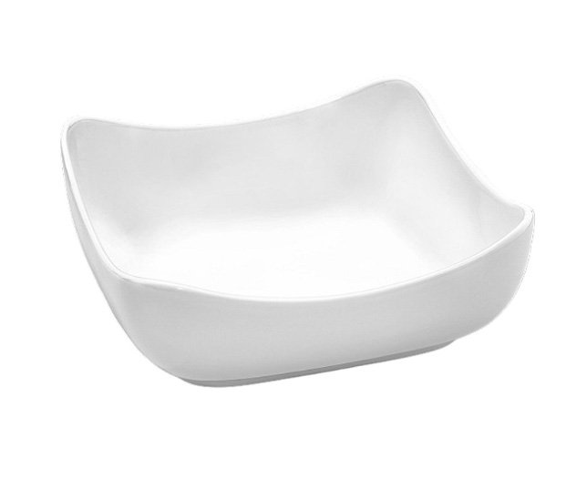 Салатник квадратный Wilmax 300 мл, 115х115 мм, высота 45/60 мм