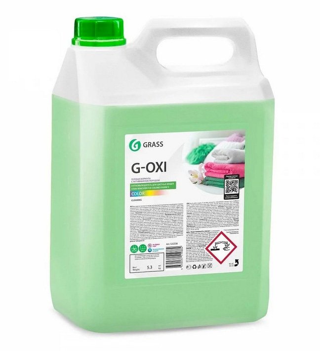 Грасс G-Oxi Пятновыводитель для цветных вещей с активным кислородом, 5 литров