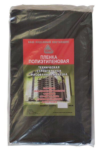 Пленка полиэтиленовая, техническая, 80 мкм, 3 м х 10 м, SDM