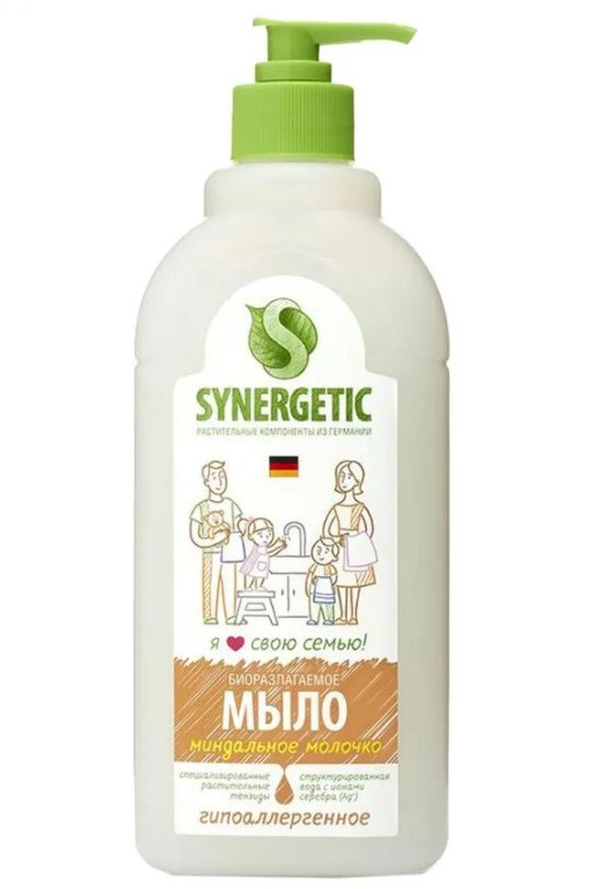 Синергетик жидкое мыло Миндальное молочко, 500 мл