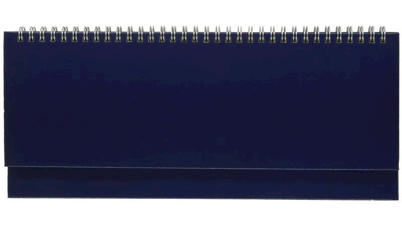 Планинг недатированный, 64 листа, синий, 305х130 мм, на гребне, IDEAL