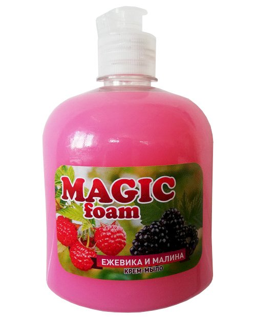Жидкое крем-мыло MAGIC FOAM Ежевика и Малина 500 г