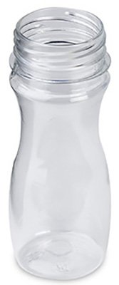 Бутылка пластиковая прозрачная из ПЭТ. Предназначена для хранения и транспортировки различных жидкостей, в том числе пищевых продуктов, таких как свежевыжатые соки, вода, молочные и кисломолочные продукты, газированные напитки. Прозрачность бутылки позволяет, не открывая ее, увидеть, что находится внутри. Диаметр горла бутылки — 38 мм. Объем — 100 мл. В упаковке 400 штук.