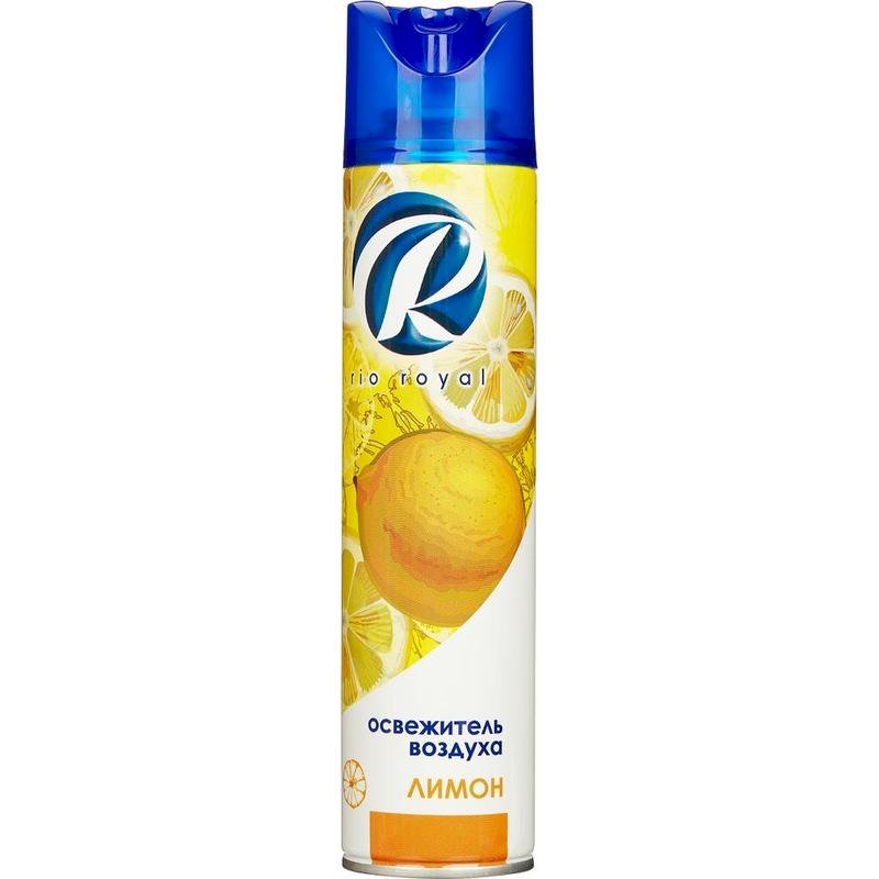 Освежитель воздуха Rio Royal (Рио Роял) "Лимон" предназначен для устранения неприятных запахов в различных помещениях. Он надолго наполняет пространство приятным ароматом. Аэрозоль не содержит озоноразрушающих веществ. Баллон объемом 300 мл. В упаковке 12 штук.