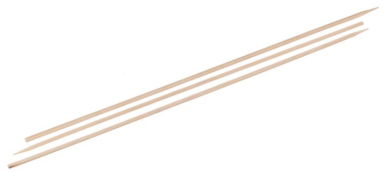 Шампур для шашлыка изготовлены из бамбука, длина 30 см, подходят для приготовления мясных, рыбных и овощных блюд на гриле, мангале, в духовом шкафу. Также возможно использование для сервировки стола, как элемента декорации и дизайна. В полиэтиленовой упаковке 100 штук.