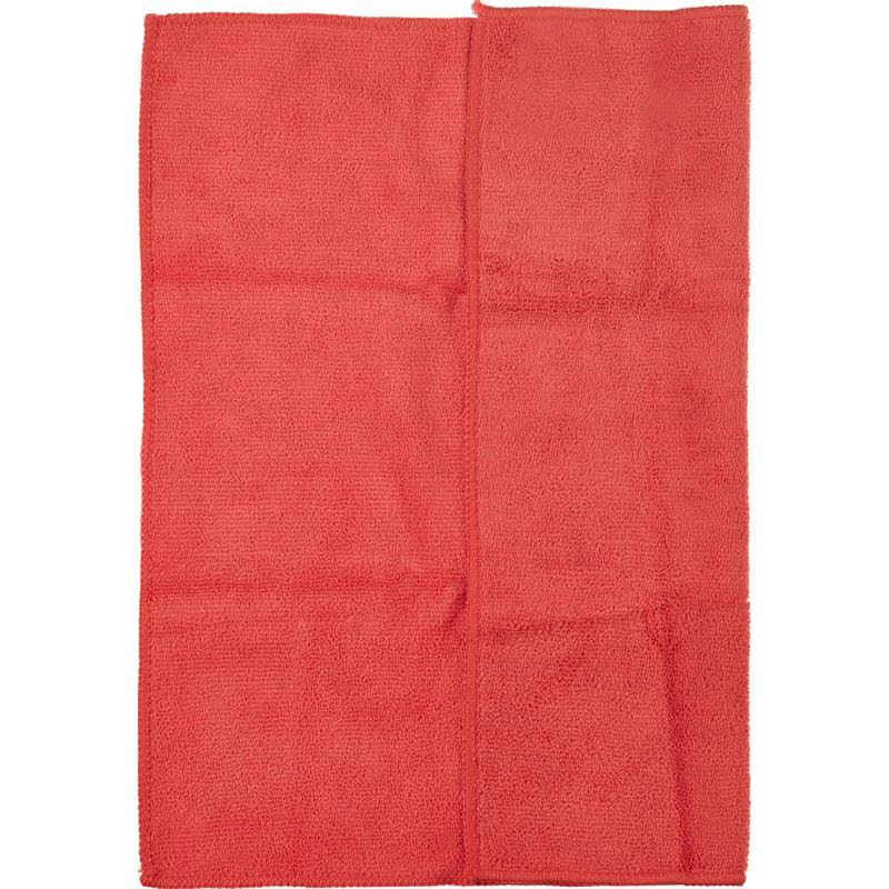 Салфетка из микрофибры, 40х40 см, 320 г/м2, красная, 120 штук