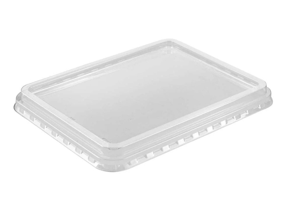 Крышка для лотка под запайку ПР-Л 190х144 мм, прозрачная, ПЭТ, 380 штук (контейнер 17-4397)