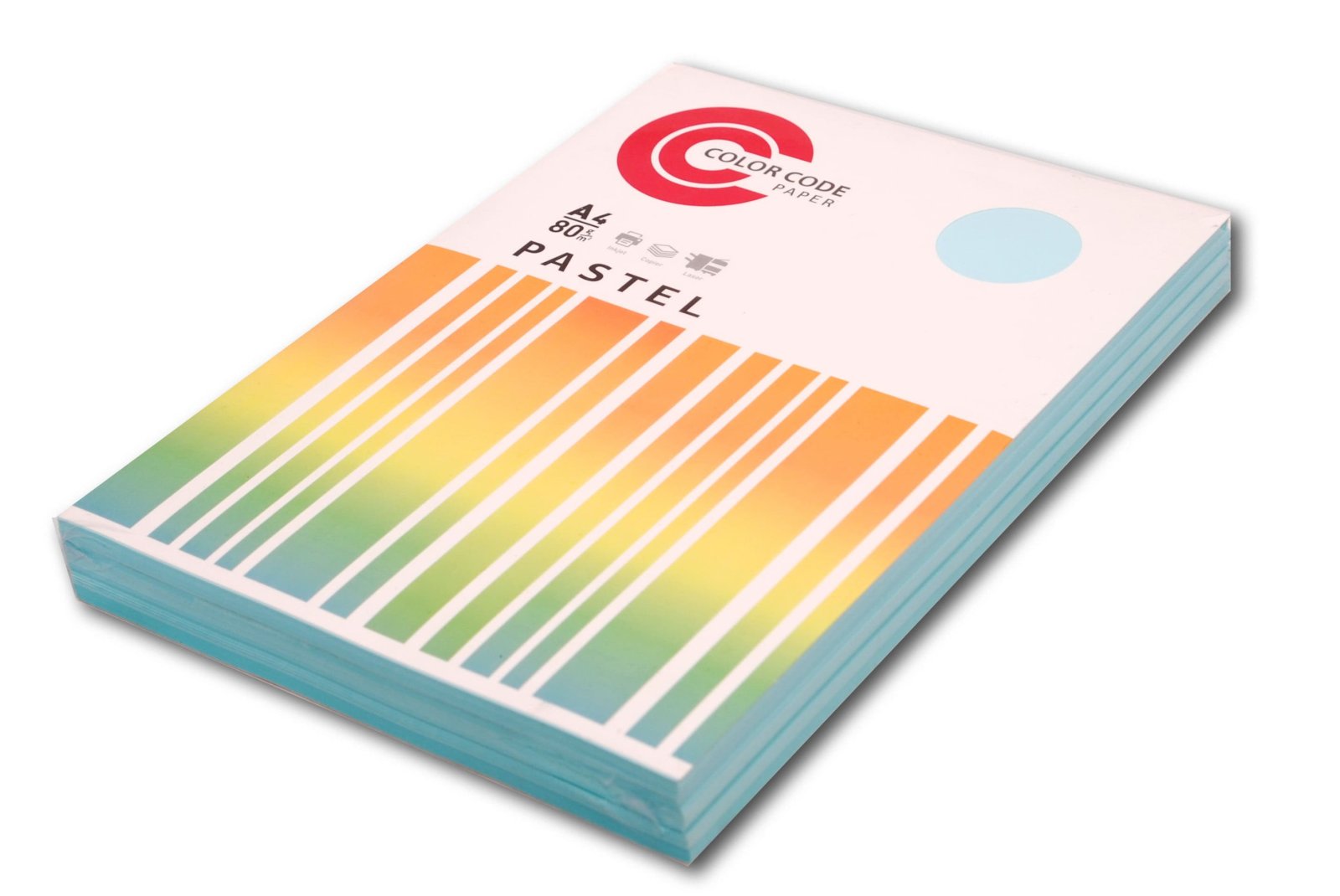 Бумага цветная Color Code А4, голубая, пастель, 250 листов в пачке 