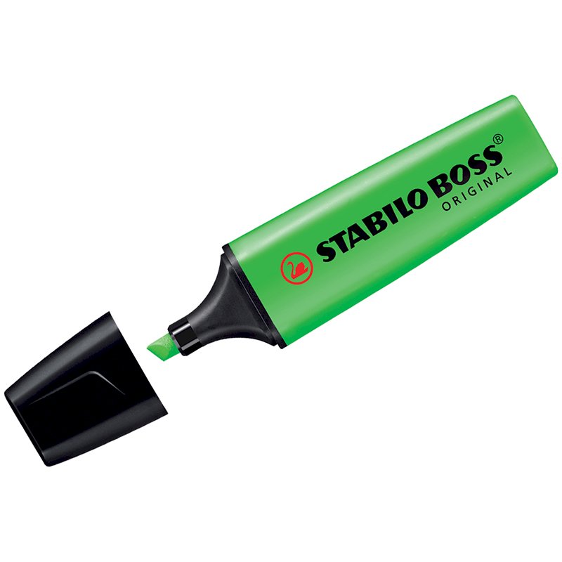 Текстовыделитель Stabilo Boss Original, зеленый, 2-5 мм