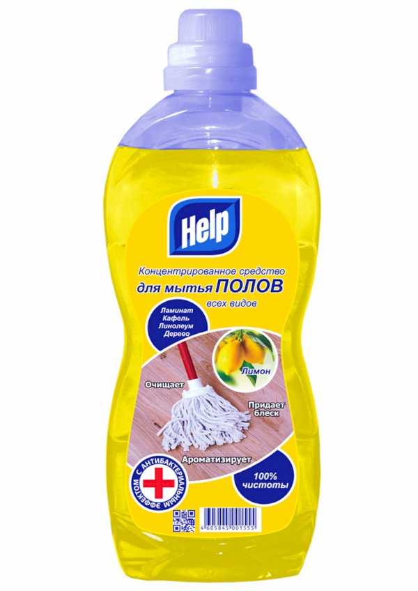  для мытья полов Help концентрированное, 1 литр  в .