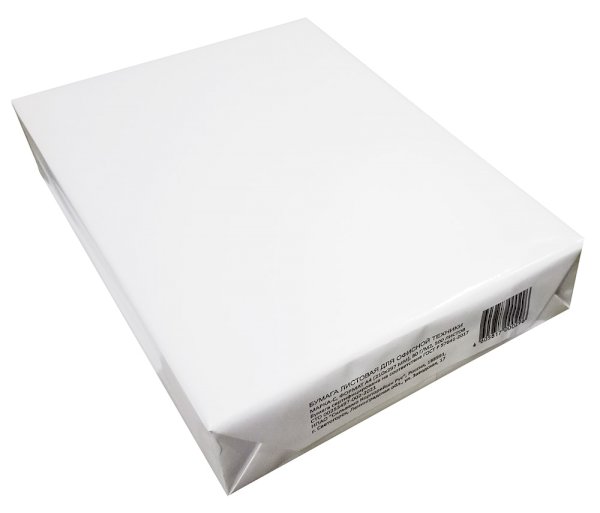 Бумага  White Box, 80 г/м2, белая, 500 листов в пачке  в .