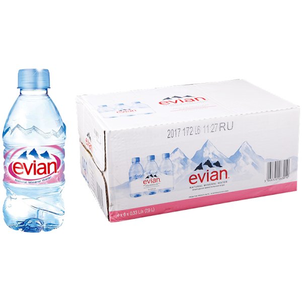 Вода минеральная Evian негазированная, 0,33 л *24 в каталоге «ОПТИКОМ .