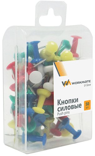 Кнопки силовые Workmate, 50 штук в пластиковой коробочке в каталоге ...
