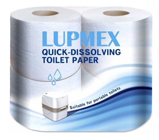 Туалетная бумага Lupmex, 2-слойная, 20 метров, белая, 4 рулона в упаковке