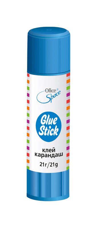 Клей-карандаш для склеивания бумаги, картона. Подходит для работы в офисе, а так же для школы и детского творчества.