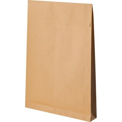 Пакет для писем, В4, 250х353х40 мм, 130 г/м2, отрывная силиконовая лента, крафт