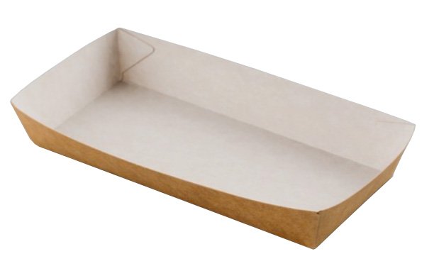 Лоток  для хот-дога предназначен для упаковки и транспортировки готовых блюд в заведениях быстрого питания, кафе, ресторанах и службах доставки. Выполнен из качественного крафтового картона. Экологически чистый материал безопасен для контакта с пищевыми продуктами. Компактный прямоугольный лоток подходит для порционной подачи хот-дога, наггетсов, десертов и других блюд фаст-фуда. Прочная конструкция выдерживает вес продуктов и сохраняет форму во время транспортировки. Удобные бортики облегчают захват лотка. Натуральный крафтовый цвет придает упаковке стильный эко-дизайн, гармонично сочетается с современными концепциями заведений общественного питания. Размер лотка 180х80х30 мм. Компактные габариты экономят место при хранении и транспортировке. В упаковке 500 штук. Лоток для хот-дога не содержат ламинации, подлежит переработке.

Подходит для использования в ресторанах быстрого питания, кафе, фуд-кортах, службах доставки еды, кейтеринговых компаниях и на выездных мероприятиях.