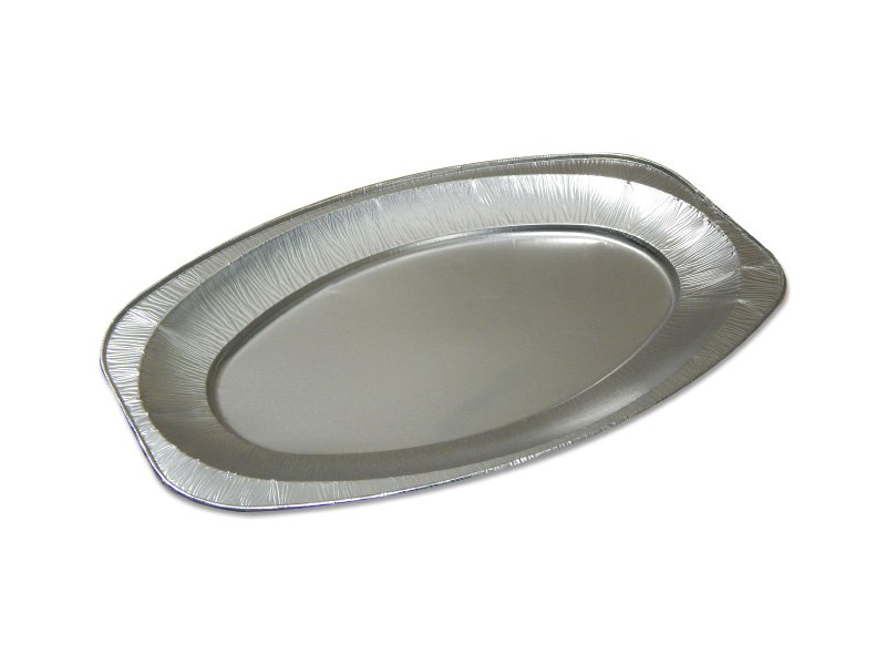 Блюдо алюминиевое овальное, 422х284х22,6 мм, 10 шт. в упаковке, 100 шт. коробке